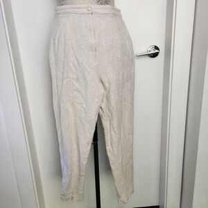 80s Tailored Linen Knit Pants